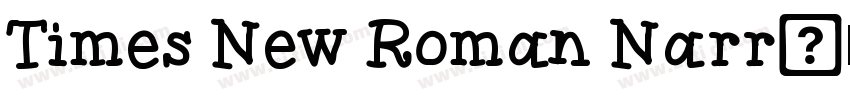 Times New Roman Narr字体转换